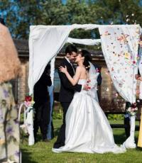 Оформление свадебных арок цветами Высота свадебной арки